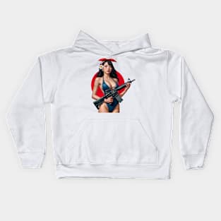 Pinup Girl Kids Hoodie